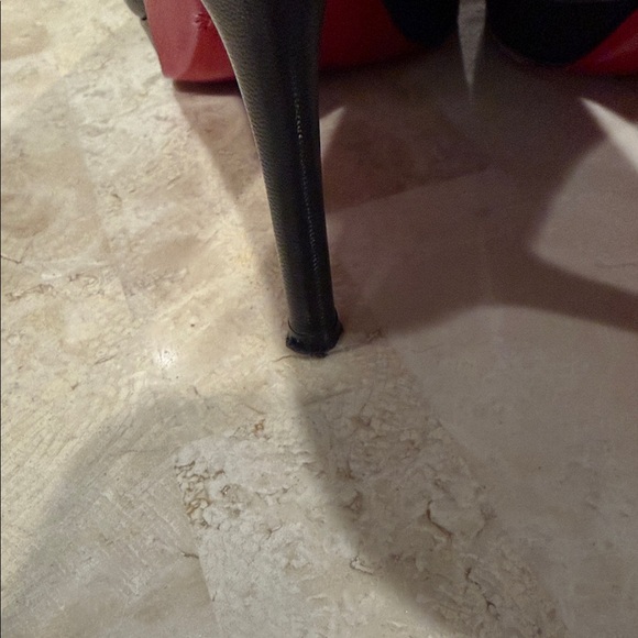 Christian Louboutin Black Leather Heels 38 - Picture 6 of 8